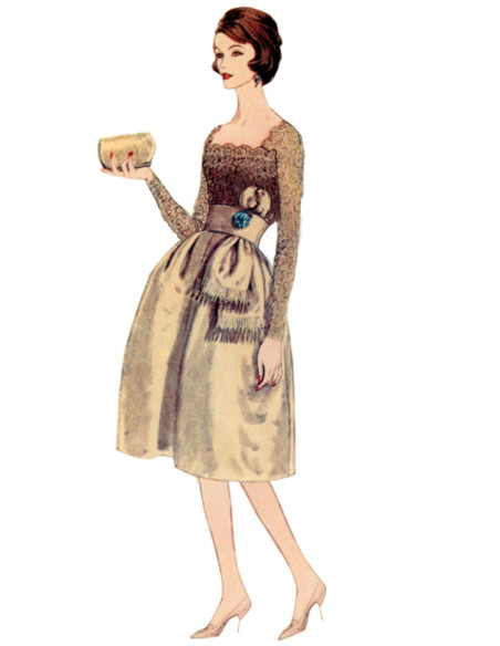 Modello di abito vintage - Vogue 2101