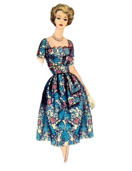 Modello di abito vintage - Vogue 2101