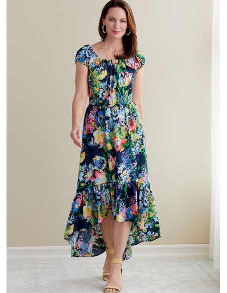 Modello di abito e cintura - Butterick 6757