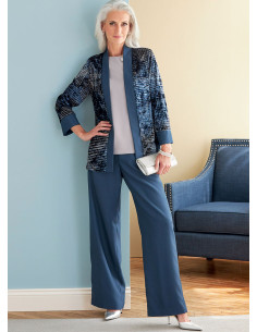 Modello di giacca, abito, top, gonna e pantaloni - Butterick 6796