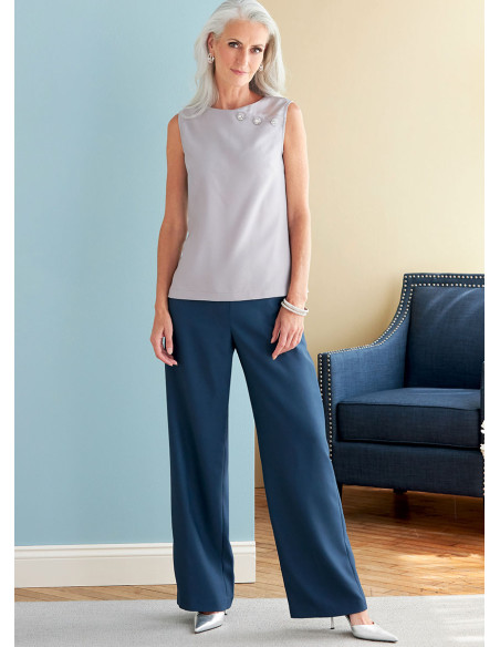 Modello di giacca, abito, top, gonna e pantaloni - Butterick 6796