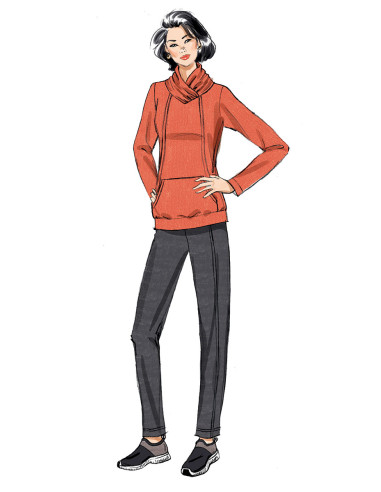 Modello di abito, top, gonna e pantaloni - Butterick 6858