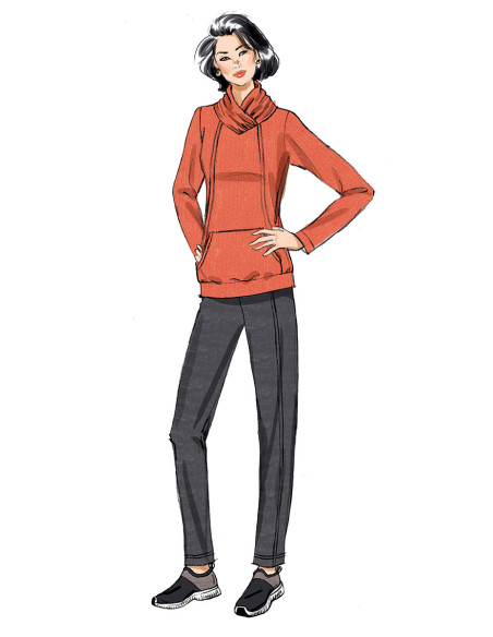 Modello di abito, top, gonna e pantaloni - Butterick 6858