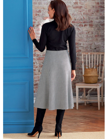 Modello di gonna e cintura - Butterick 6866