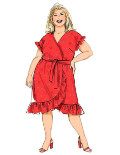 Modello di abito e cintura - Butterick 6873 2
