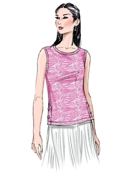 Modello di top - Butterick 6874