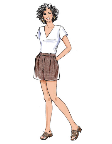Modello di pantaloni e pantaloncini - Butterick 6878