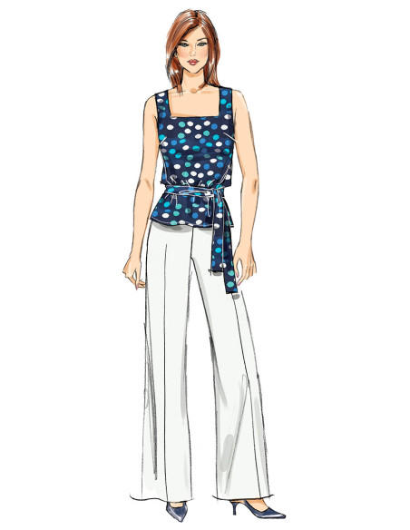 Modello di giacca, abito, top, pantaloni - Butterick 6882