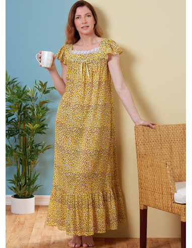 Modello per top, camicia da notte e pantaloncini - Butterick 6883