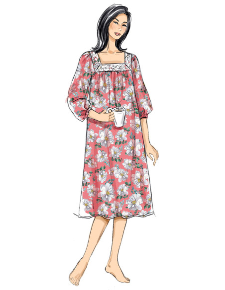 Modello per top, camicia da notte e pantaloncini - Butterick 6883
