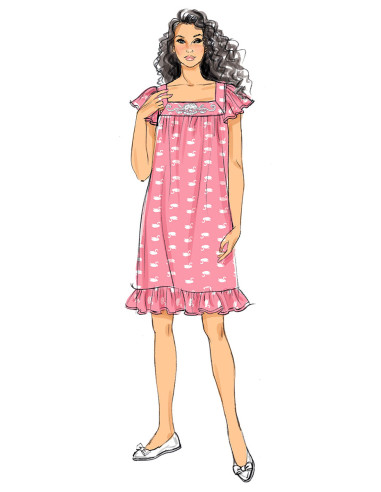 Modello per top, camicia da notte e pantaloncini - Butterick 6883