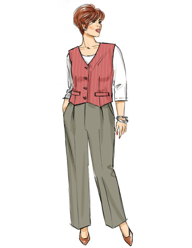 Modello di gilet, pantaloni e pantaloncini - Butterick 6902