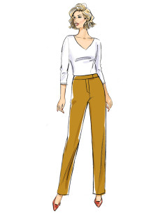 Modello di pantaloni con cintura - Butterick 6910 2