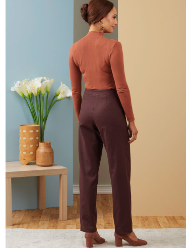Modello di pantaloni con cintura - Butterick 6910