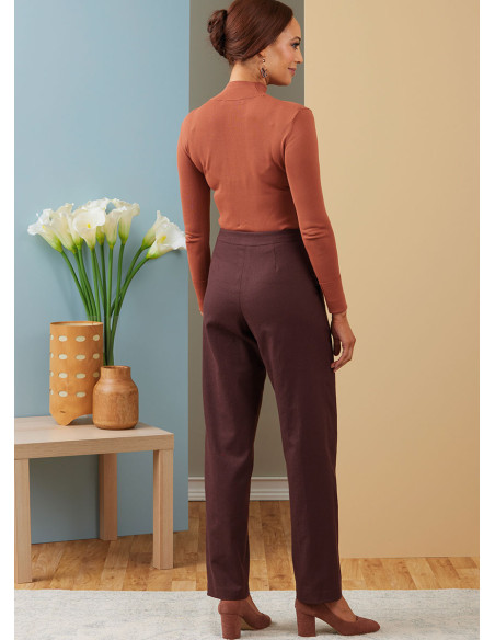 Modello di pantaloni con cintura - Butterick 6910