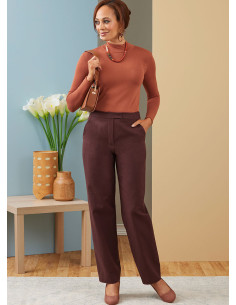 Modello di pantaloni con cintura - Butterick 6910
