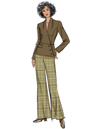 Modello di giacca e pantaloni - Butterick 6915