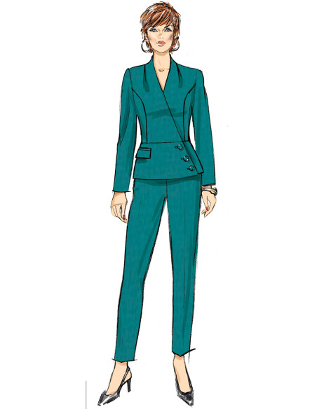 Modello di giacca e pantaloni - Butterick 6915