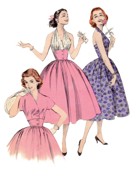 Modello di abito vintage - Butterick 6938