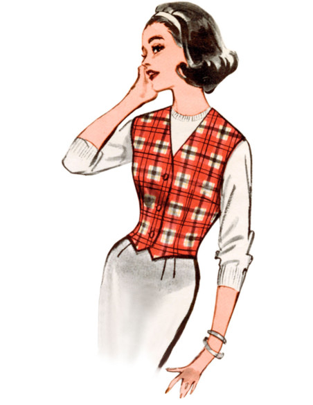 Modello di gilet - Butterick 7018
