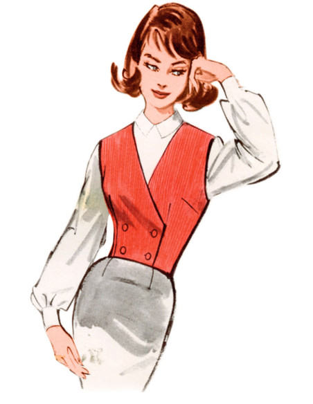 Modello di gilet - Butterick 7018