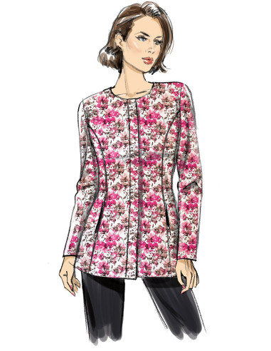Modello di giacca aderente - Butterick 6979