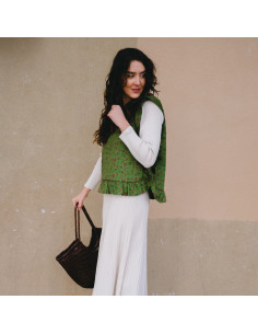 Modello di gilet o maglione senza maniche Brisbane - Ikatee
