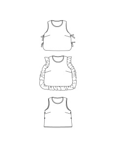 Modello di gilet o maglione senza maniche Brisbane - Ikatee 2