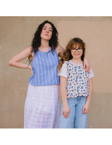 Modello di gilet o maglione senza maniche Brisbane kids - Ikatee