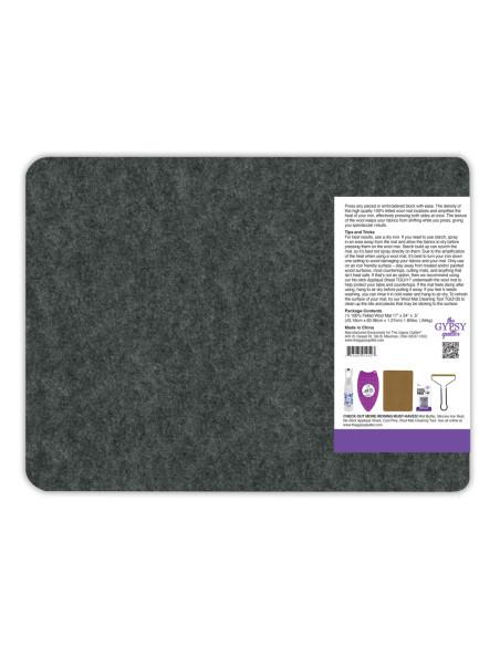 Tapis de repassage en laine 43 cm x 61 cm The Gypsy Quilter