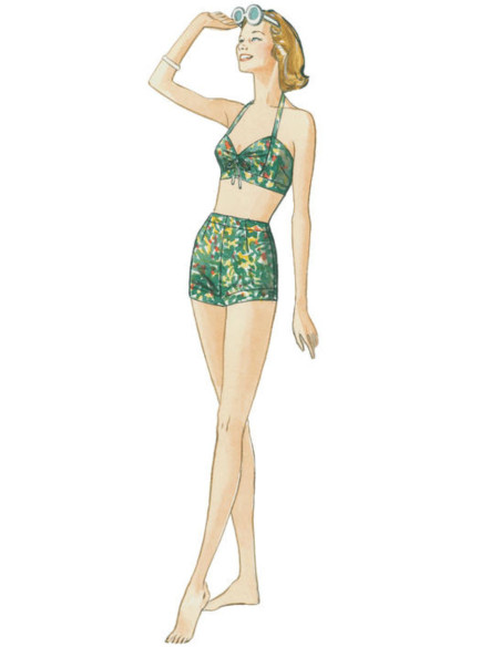 Modello di reggiseno, pantaloncini e soprattutto - Vogue 9255
