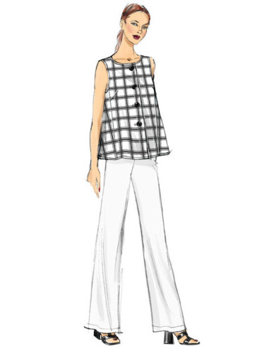 Modello per top e pantaloni - Vogue 9258