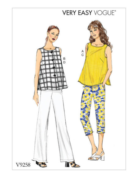 Modello per top e pantaloni - Vogue 9258