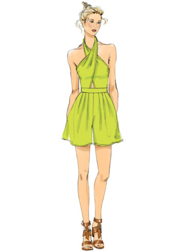 Modello di tutina e tuta - Vogue 9259