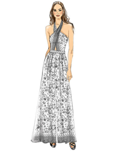Modello di tutina e tuta - Vogue 9259
