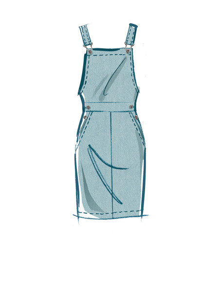 Modello di gonna salopette - McCall's 8345