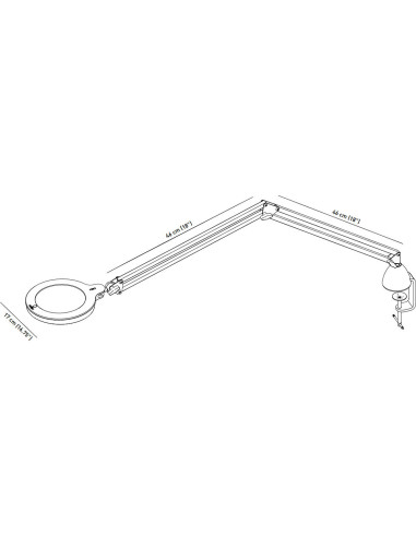 Lampada con lente d'ingrandimento Daylight MAG S