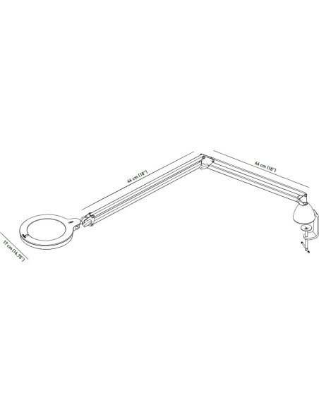 Lampada con lente d'ingrandimento Daylight MAG S