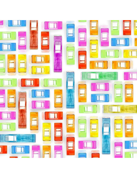 Barattolo di 100 mollette per tessuti multicolori Rascol