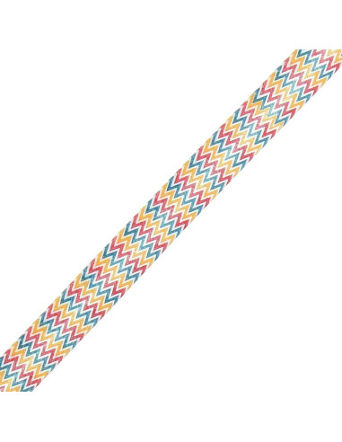Motivo a chevron - Rosso, giallo e blu