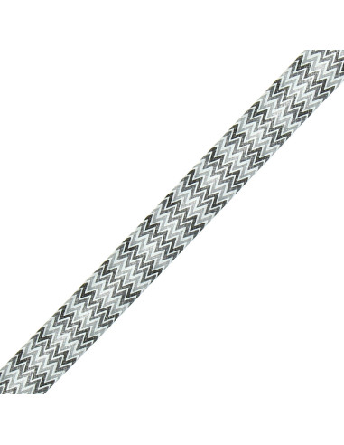 Motivo a chevron - Nero, grigio e bianco