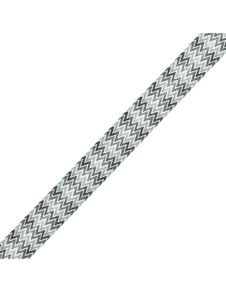 Motivo a chevron - Nero, grigio e bianco