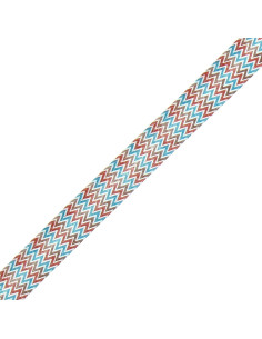 Motivo a chevron - Marrone, cammello e blu 2