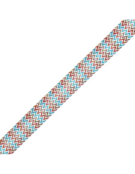 Motivo a chevron - Marrone, cammello e blu