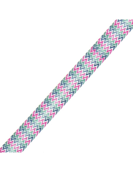 Motivo a chevron - Rosa, kaki e blu
