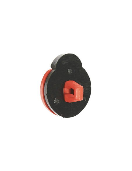 Carta di 4 bottoni coccinella - Rosso 13 x 15 mm