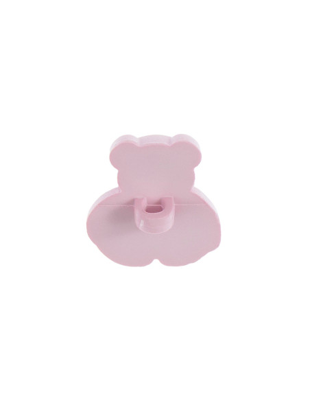 Carta di 4 bottoni orsetto - Lilla 16 x 18 mm