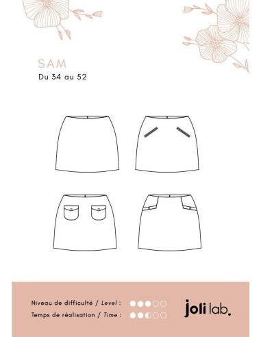 Modello di gonna Sam - Joli Lab