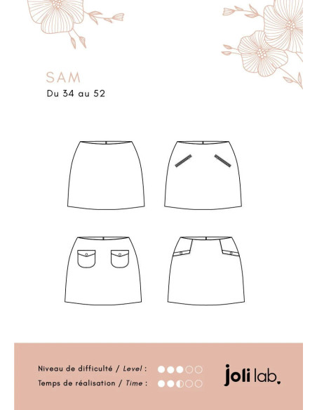 Modello di gonna Sam - Joli Lab