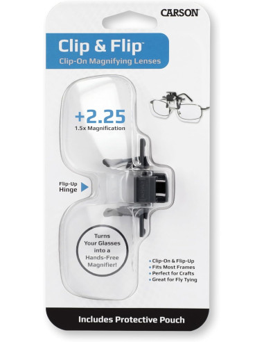 Sovraocchiali a clip con ingrandimento X1.5 Carson Optical